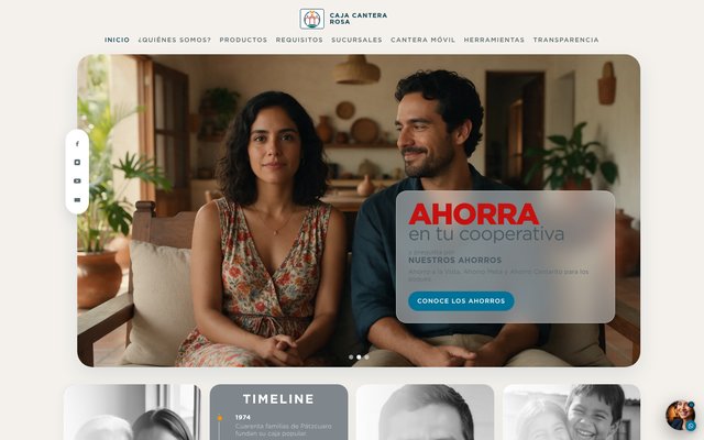 Sitio web Caja Cantera Rosa